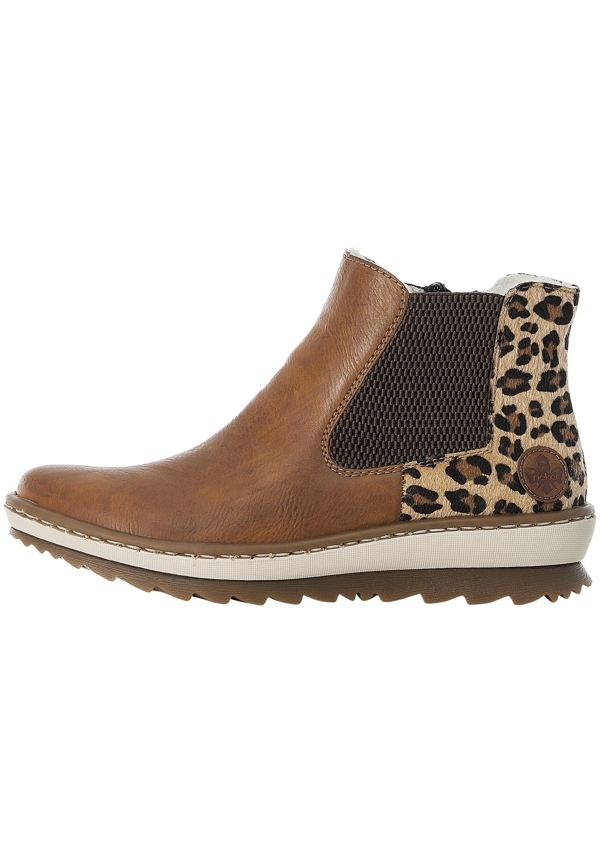 Rieker Enkellaarsjes met sleehak - brown/Bruin - Zalando.be