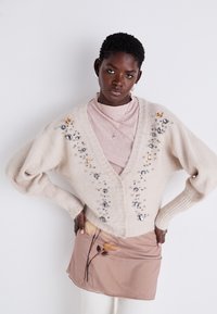 ONLY ONLJULIA BATWING CARDIGAN - Chaqueta de punto - pumice stone