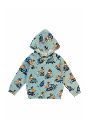 HOODIE WITH SNOWMOBILE - Tröja med dragkedja - stratosphere