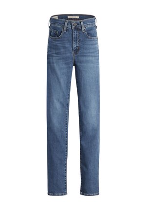 Levi's® 724 HIGH RISE STRAIGHT - Slim fit jeans - medium indigo worn in blue
