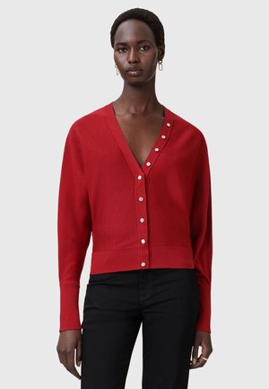 HONOR - Cardigan - crimson red