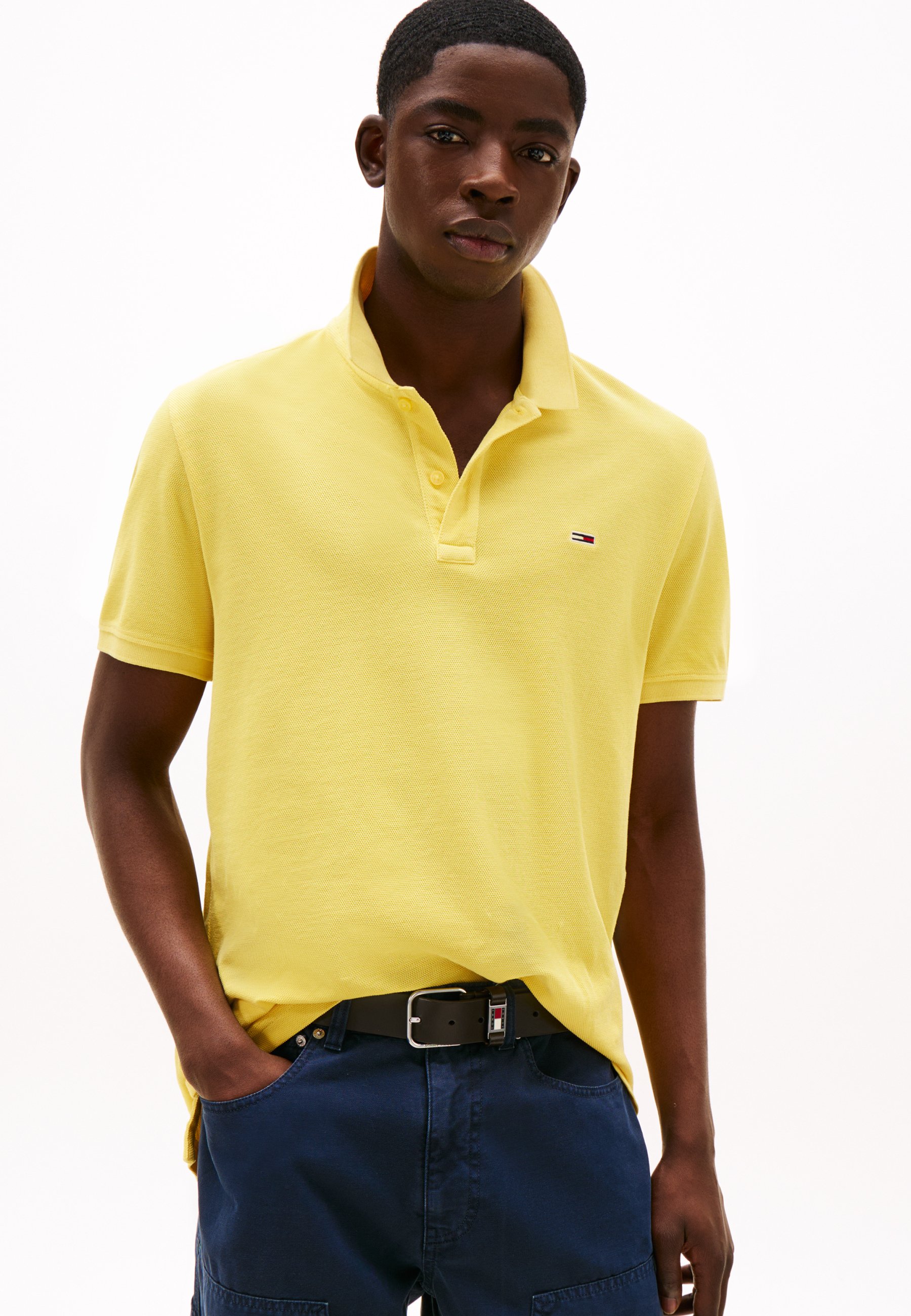 Tommy Jeans ESSENTIAL Polo shirt yellow dahlia/yellow