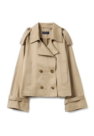 PIOMBO, DOUBLE-BREASTED - Chaqueta de entretiempo - light beige