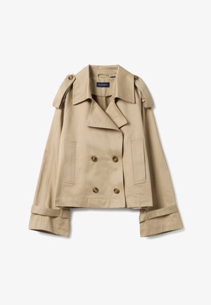 PIOMBO, DOUBLE-BREASTED - Chaqueta de entretiempo - light beige
