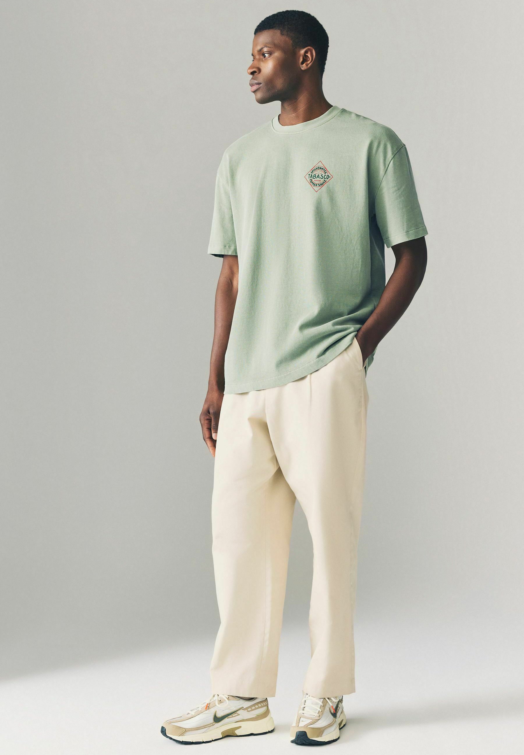 Next TABASCO LICENCE GRAPHIC - T-Shirt print - green wash/grün