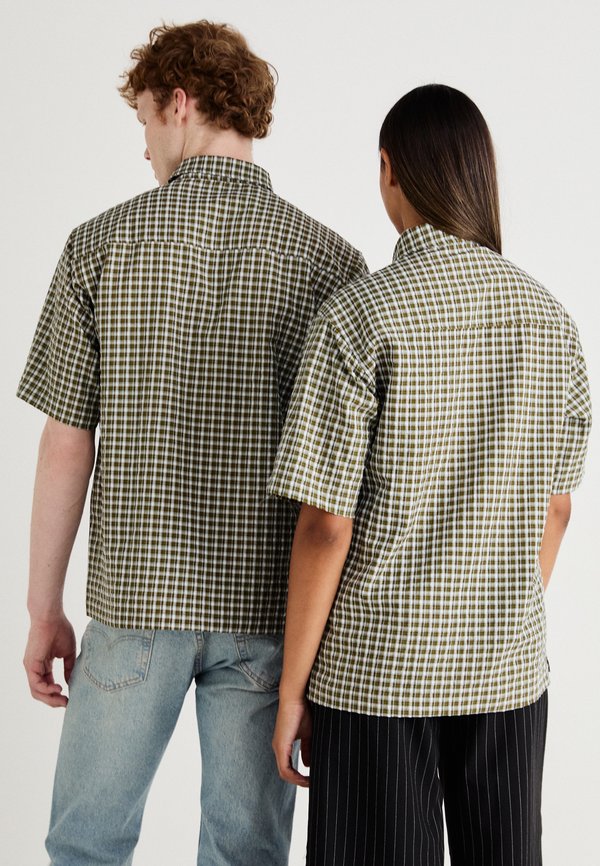 CHECK WITH SKULL PRINT UNISEX - Button-down blouse3