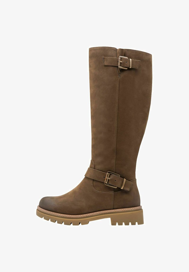 Marco Tozzi ELEGANTE - Bottes de cowboy / motard - cafe nubuck