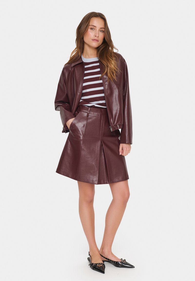 Leather Wrap Faux Leather Skirt Zalando Hilfiger Denim Mini Skirt