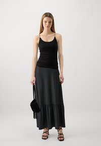 JDY JDYCATHINKA ANCLE SKIRT - Maxi szoknya - black