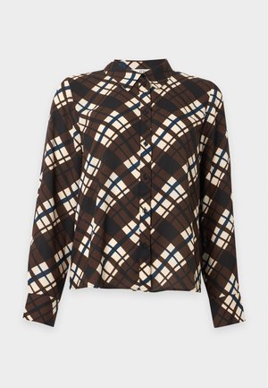 JDY, JDYASTA SHIRT - Πουκαμίσα με κουμπιά - mulch/dark blue/cloud dancer