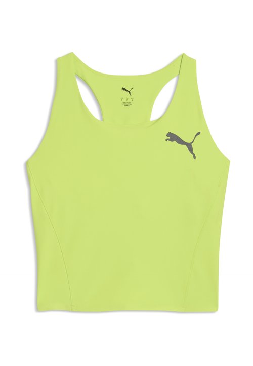 PUMA W LIGHTSPEED CROP TOP - Top - sunny lime — photo 4