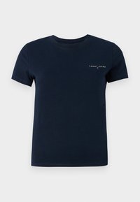 SLIM LINEAR TEE - Základné tričko - dark night navy