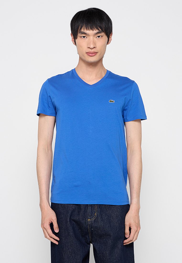 Lacoste T-shirt basic blauw Lacoste T-shirt basic blauw