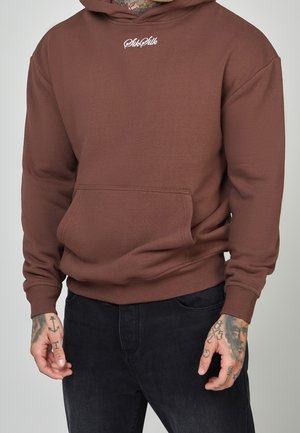Felpa con cappuccio - brown