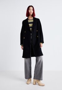 GAP LONG COAT - Klasický kabát - black