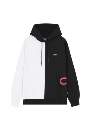 LOGO DOUBLE - Kapuzenpullover - nero bianco