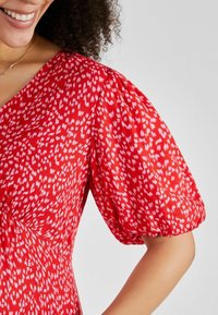 JoJo Maman Bébé MATERNITY MIDI TEA - REGULAR FIT - Dienas kleita - red