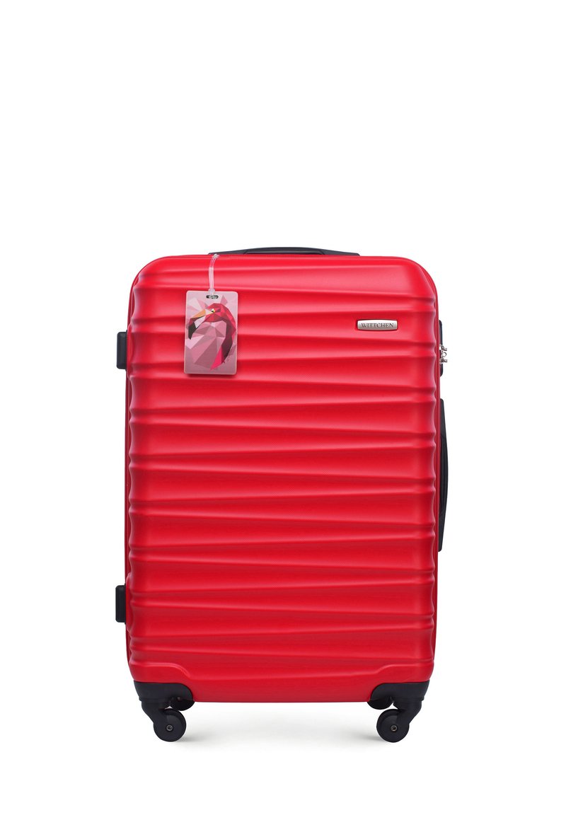 WITTCHEN MEDIUM SUITCASE WITH LUGGAGE TAG FROM ABS - Trolley - red