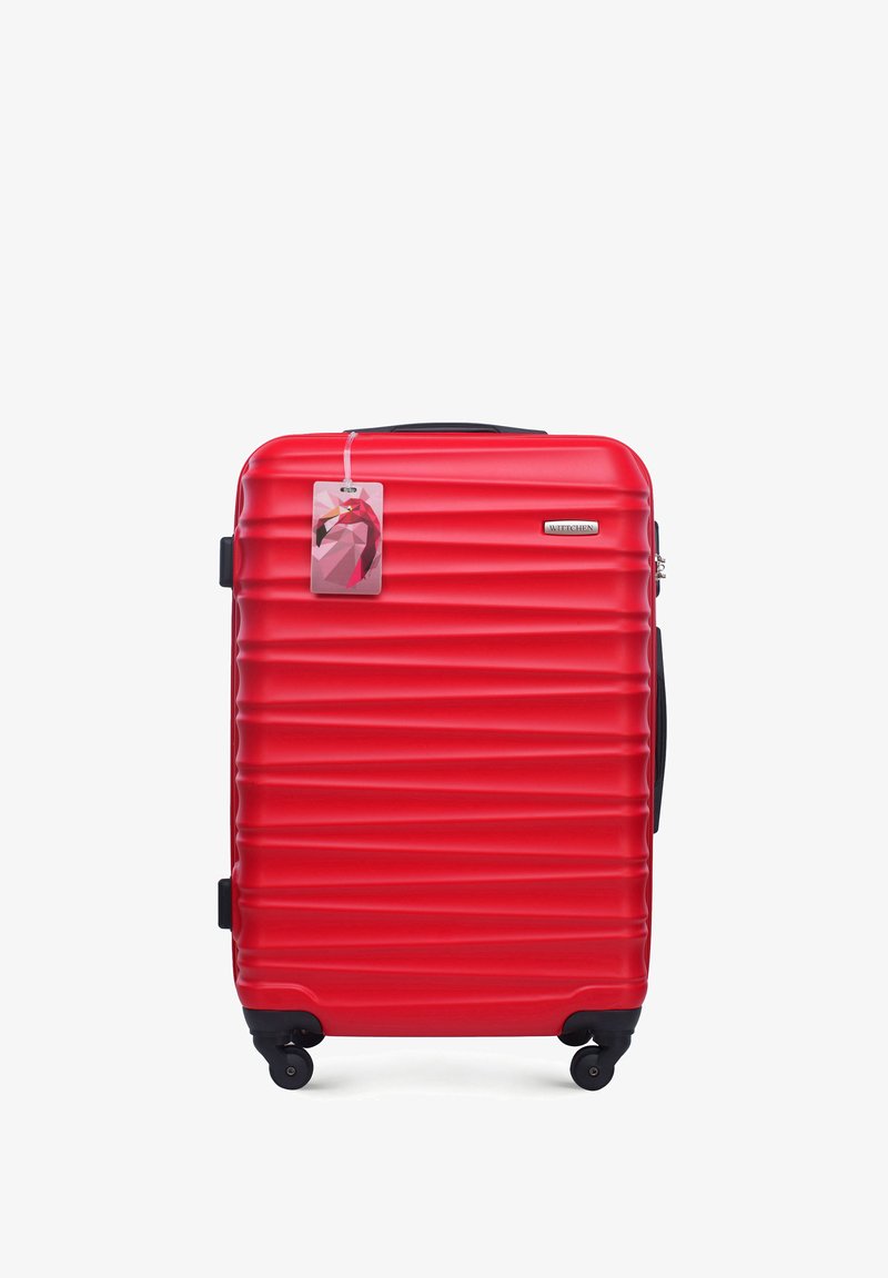 WITTCHEN MEDIUM SUITCASE WITH LUGGAGE TAG FROM ABS - Trolley - red