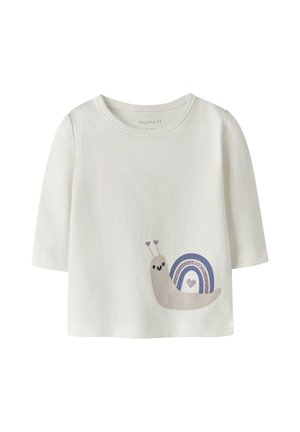 Name it, NBFVUBIE LS TOP BOX - Camiseta de manga larga - cloud dancer