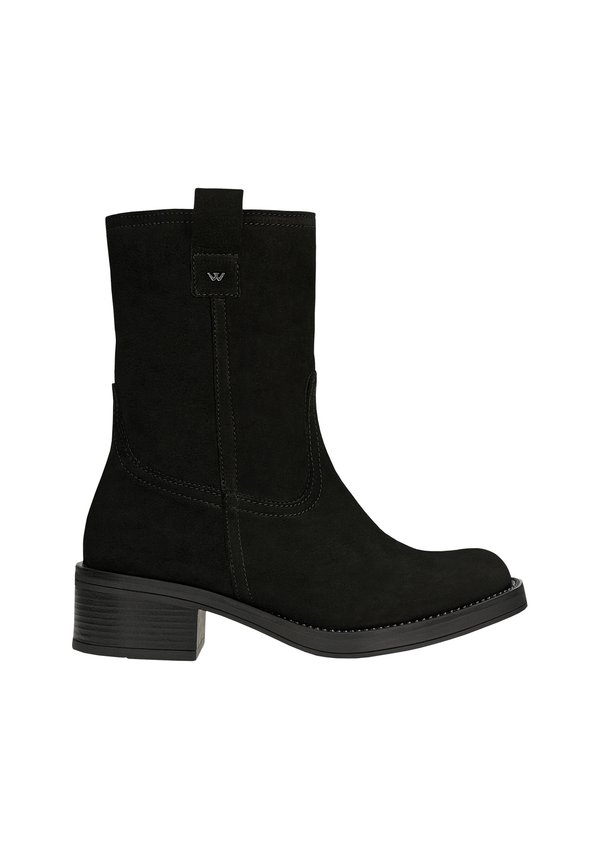 Plateaustiefelette - czarny