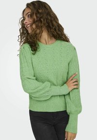 ONLY ONLKATIA STRUC PUFF ONECK - Trui - island green