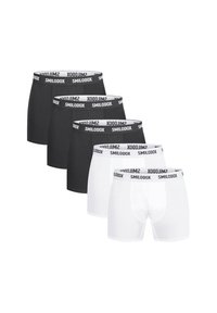 Set di boxer briefs in bianco e nero, realizzati in cotone, con un morbido elastico in vita con logo. Ogni pezzo ha una forma aderente e sagomata.