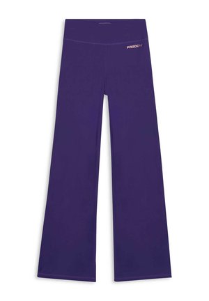 WITH HIGH WAIST AND BESOM POCKET - Leggings - purple