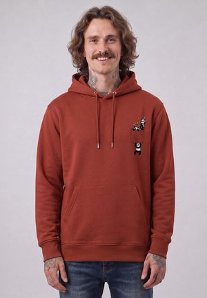 watapparel, POCKET PANDAS - Hoodie - earthy red