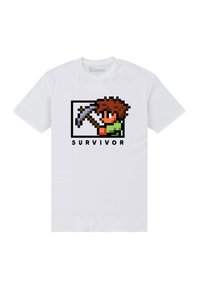 Henry Tiger TERRARIA UNISEX SURVIVOR - Camiseta estampada - white