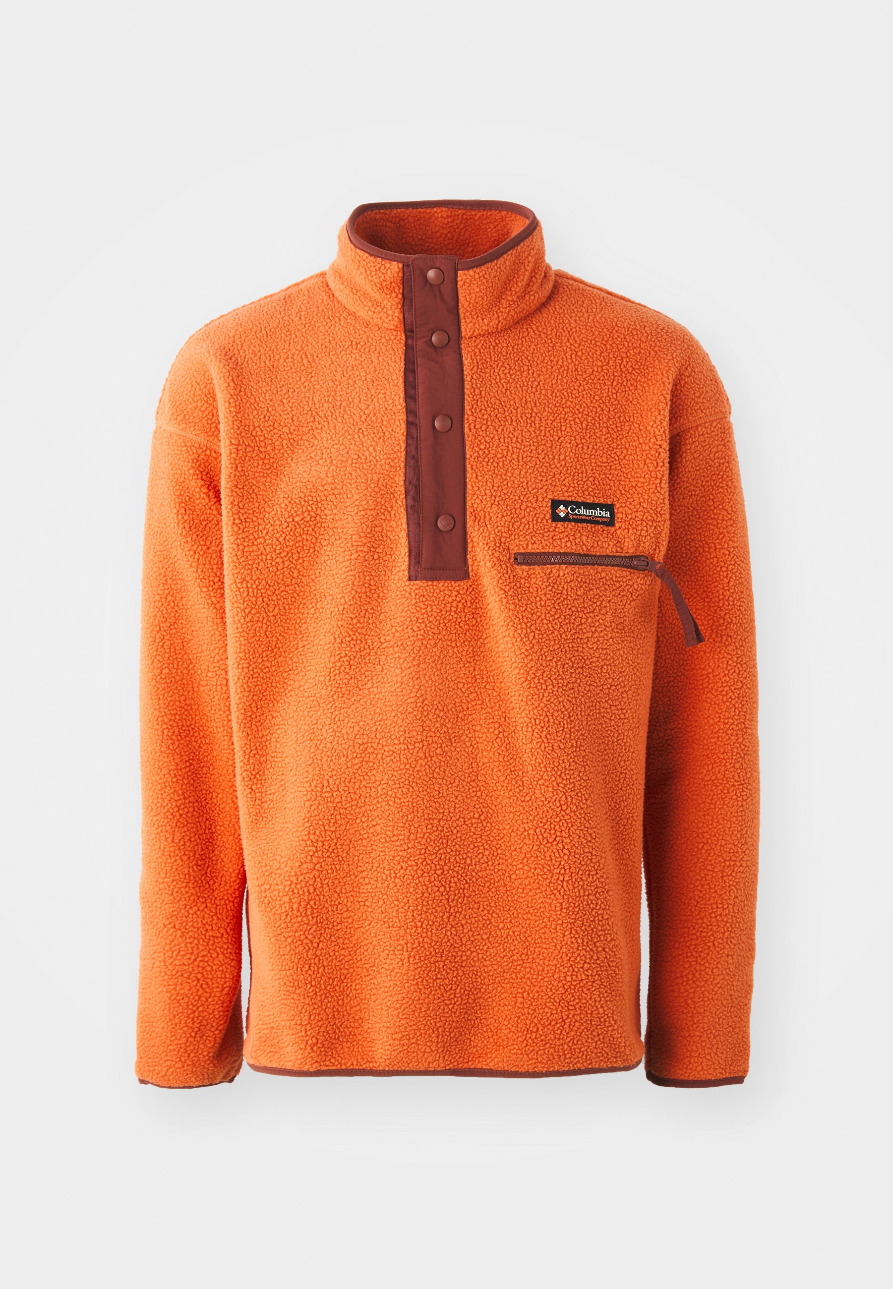 Columbia HELVETIA HALF SNAP - Fleece trui - tuscan/oranje - Zalando.nl