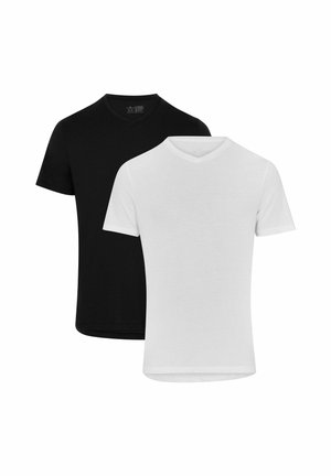 V-NECK 2-PACK - T-shirt - bas - mc  xwhite xblack