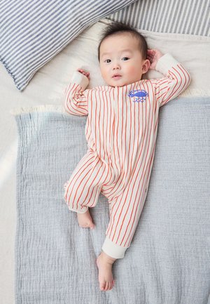 Next, REGULAR FIT - TWO WAY ZIP BABY SLEEPSUITS 3 PACK   - Sleep suit - blue nautical