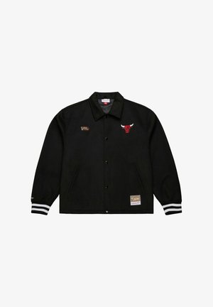 Mitchell & Ness COACHES VARSITY CHICAGO BULLS - Denim jacket - black