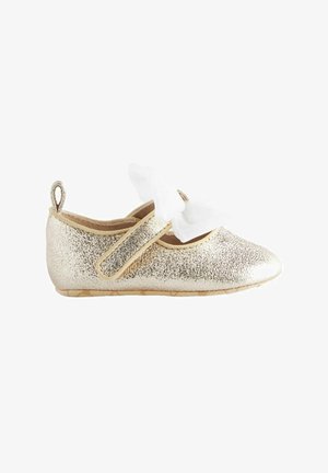 MARY JANE BOW PADDERS REGULAR FIT - Ballerina's met enkelbandjes - gold