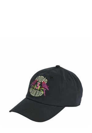 FARM - Gorra - black preloved/lime/bahia magenta