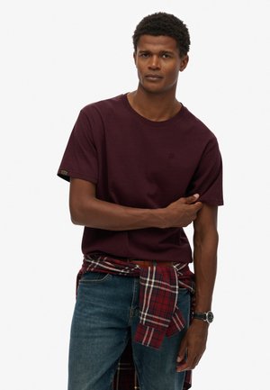 T-Shirt basic - rich deep burgundy