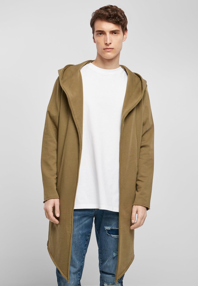 Urban Classics LONG HOODED OPEN EDGE CARDIGAN - Strickjacke - tiniolive