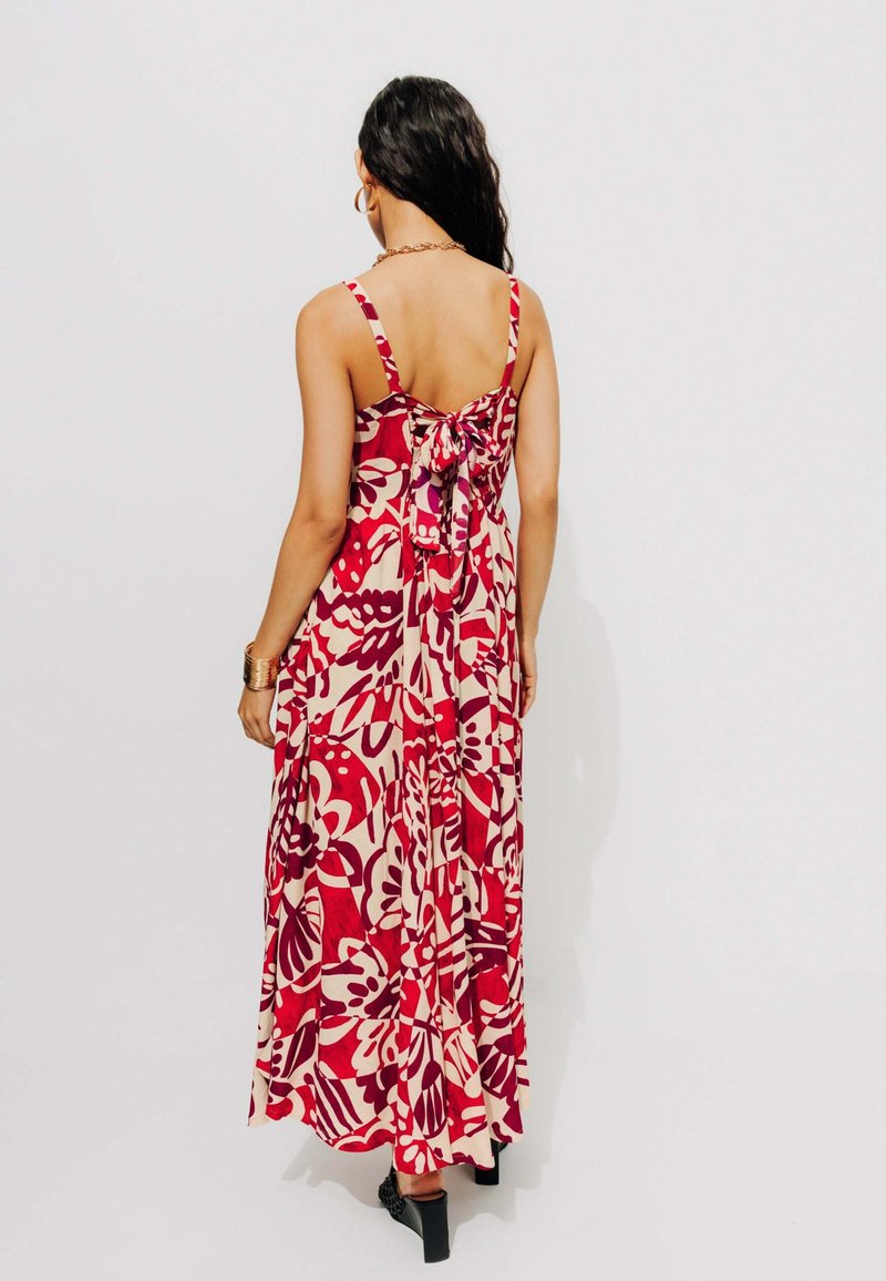 Robe Rouge Robe Longue ImprimÃ©e Promod Clearance Robe Robe Rouge