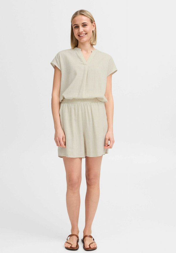 FRJUNA - Shorts - birch melange2