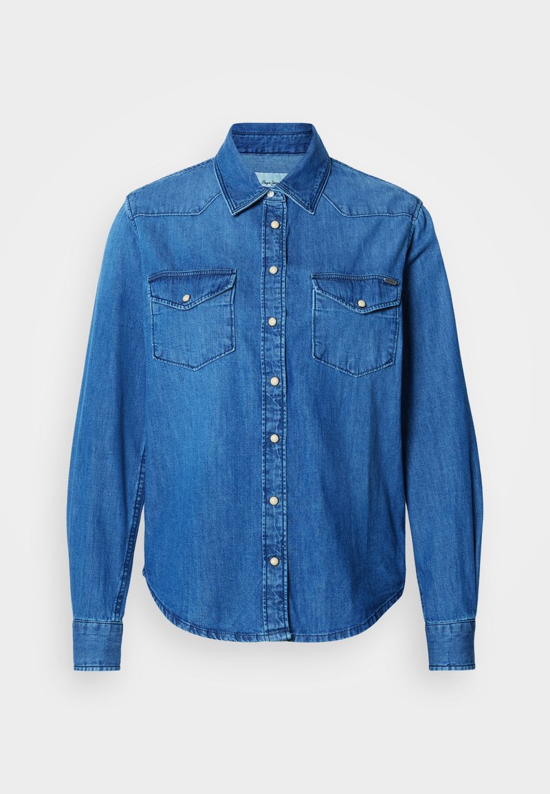 Pepe Jeans Overhemdblouse blauw denim/bluedenim Pepe Jeans Overhemdblouse blauw denim/bluedenim