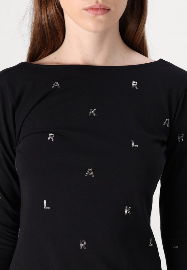 RHINESTONE OPEN BACK - Long sleeved top2