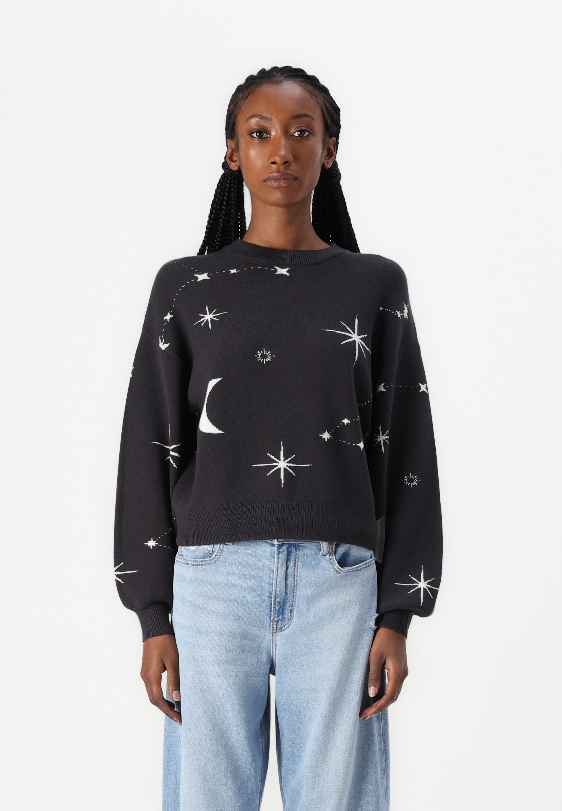 VILA Vitycia Super Light Natural Melange L/S O-Neck Knit Top