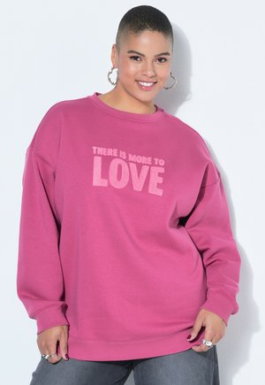 OVERSIZE SHAPE, STATEMENT - Felpa - berry