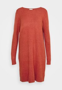VILA VIRIL DRESS - Džemperkleita - burnt henna