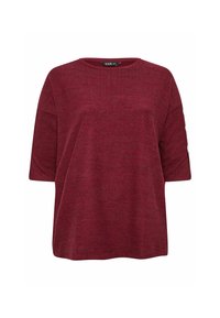 SOFT TOUCH BUTTON - Longsleeve - red