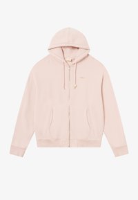 SCRIPT UNISEX - Mikina s kapucí - sepia rose