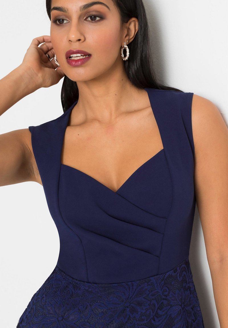 Bonprix Cocktailkleid Festliches Kleid Blau Dunkelblau Zalando Ch 