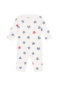 Petit Bateau BÉBÉ DORS BIEN SANS PIEDS COTE  COL CLAUDINE UNISEX - Pyžamo - marshmallow/multicoloured