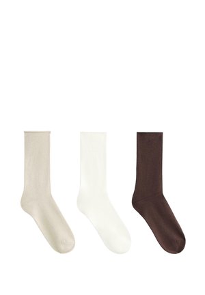 3 PAIRS OF CLASSIC - Socken - mottled brown